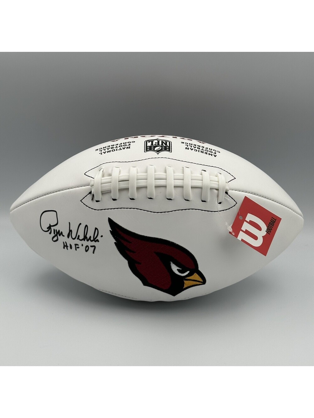 Roger Wehrli Signed Full-Size Arizona Cardinals Football HOF '07 Inscription COA